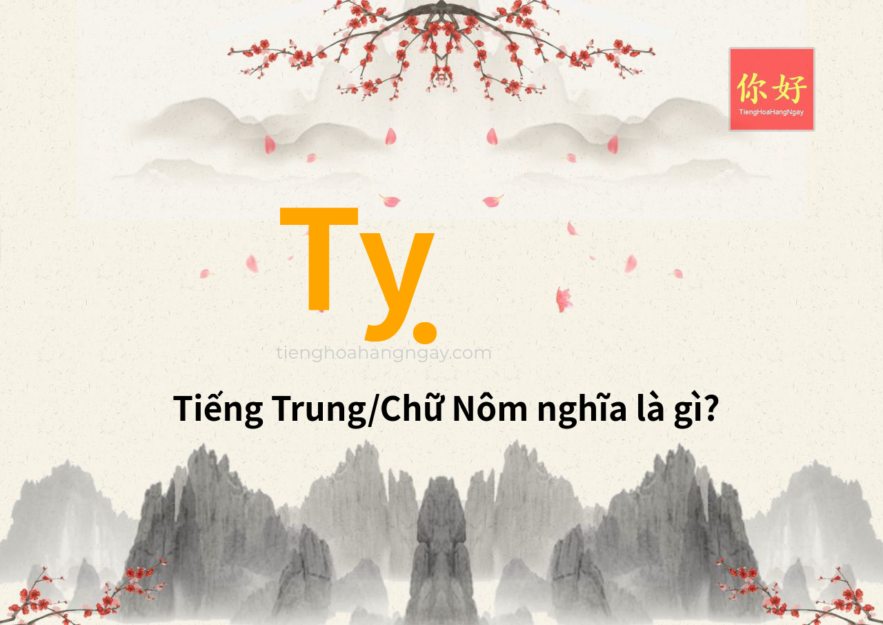 Tỵ tiếng Trung là gì?