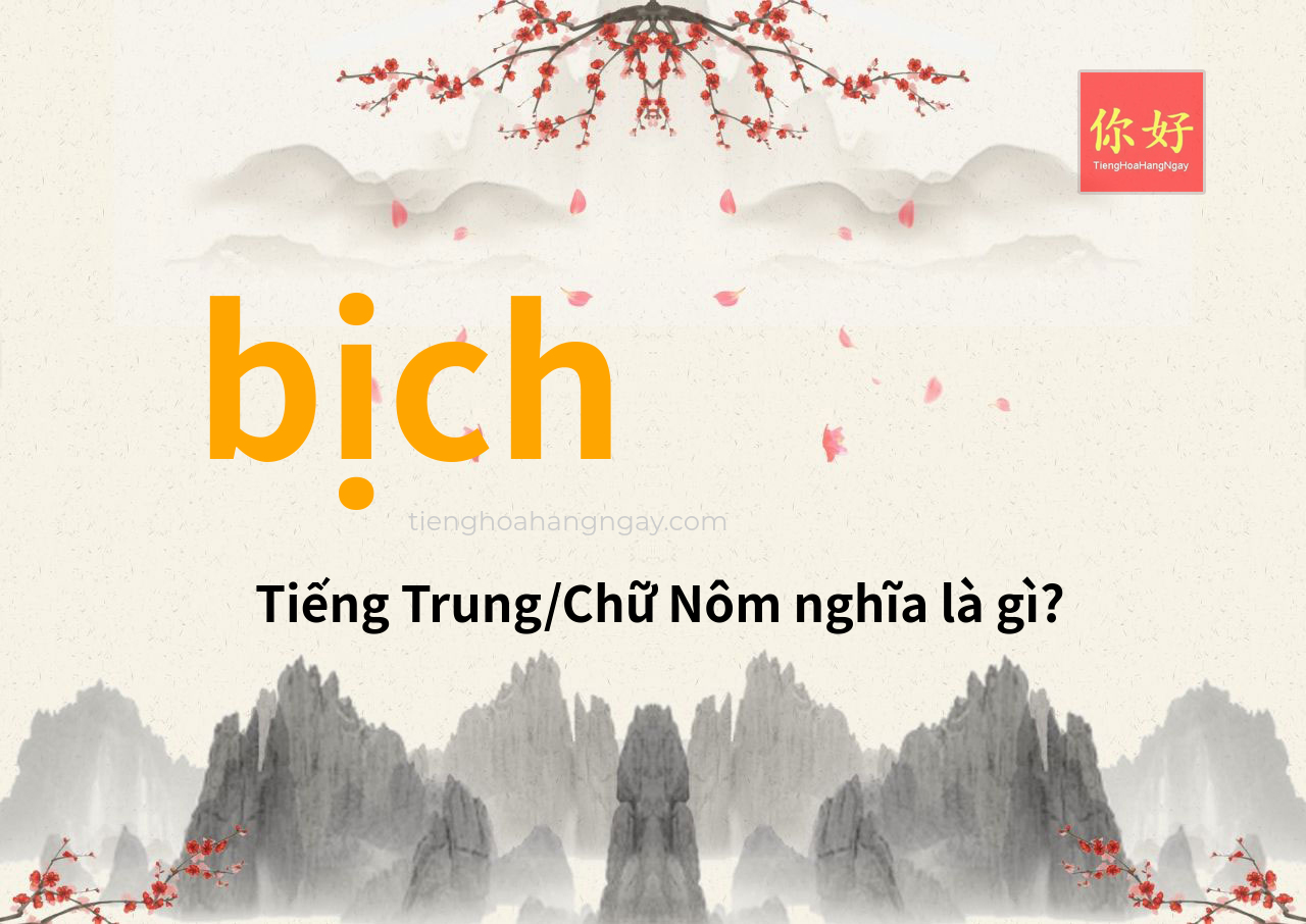 bịch tiếng Trung là gì?