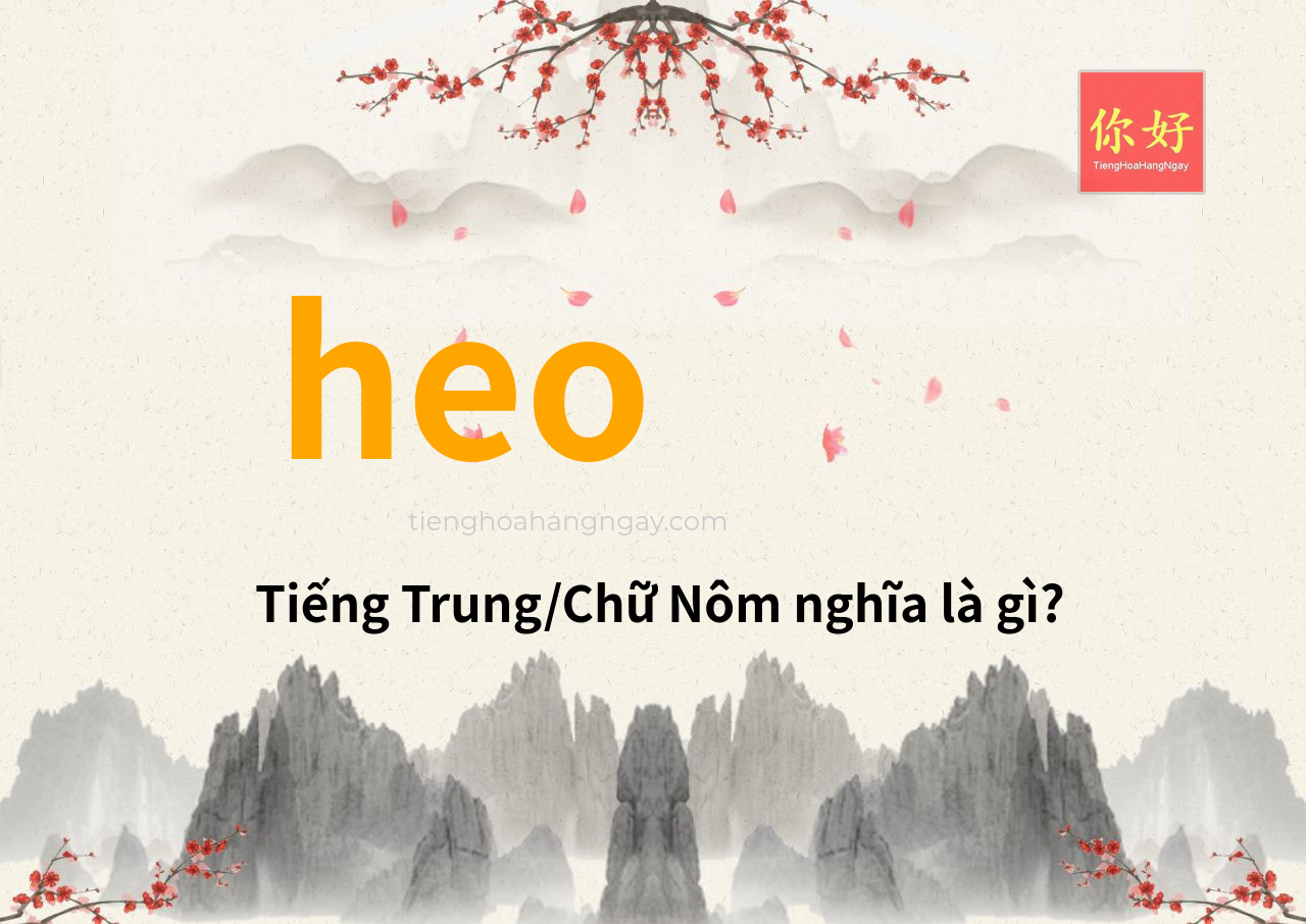 heo tiếng Trung là gì?