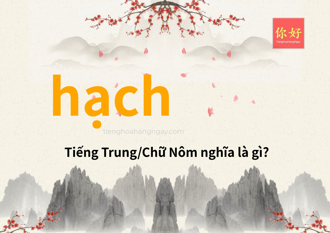 hạch tiếng Trung là gì?