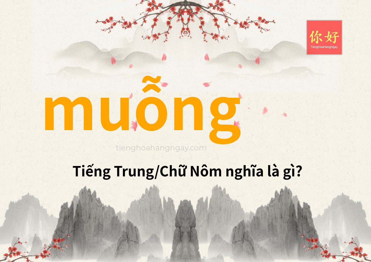 muỗng tiếng Trung là gì?
