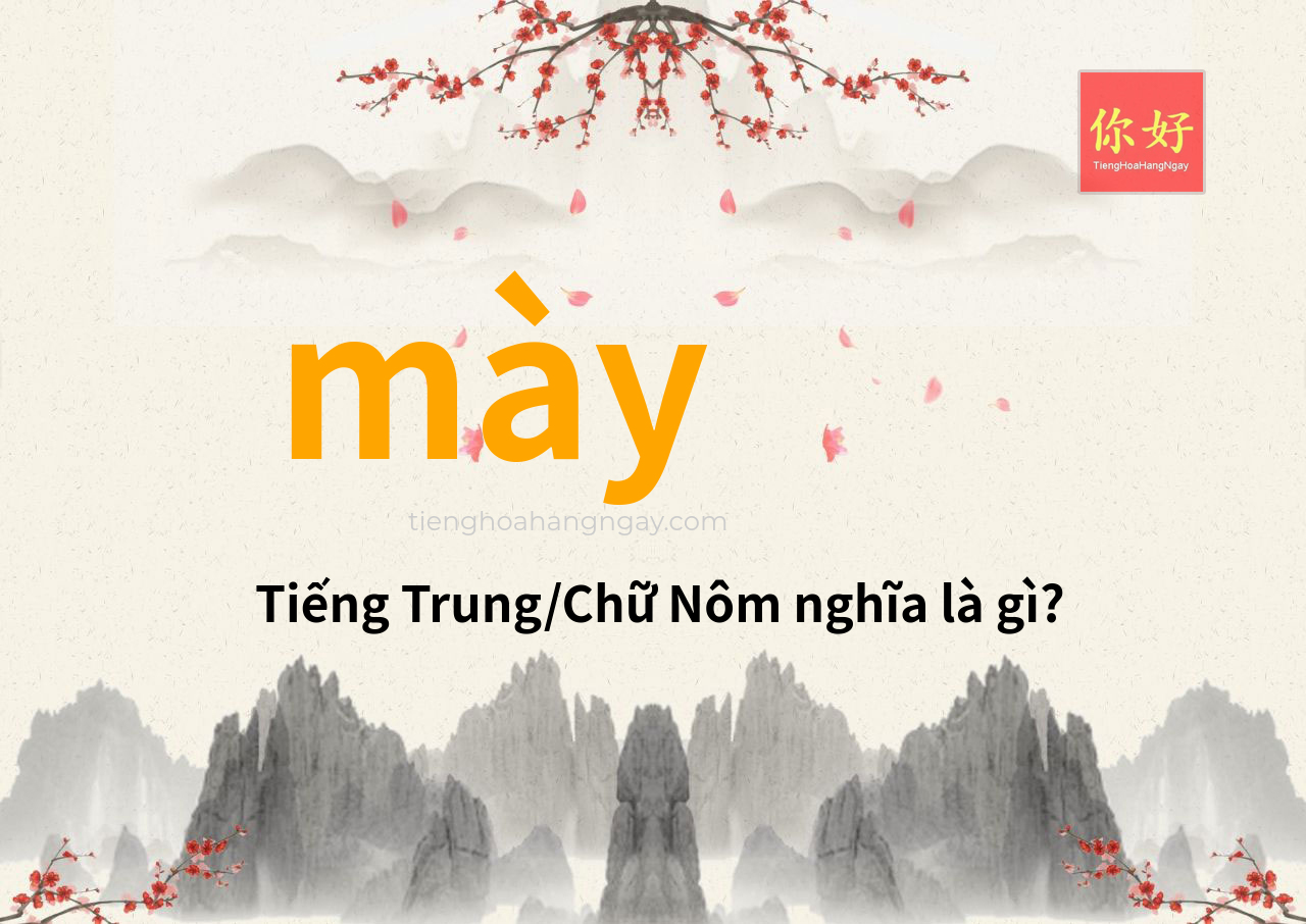 mày tiếng Trung là gì?