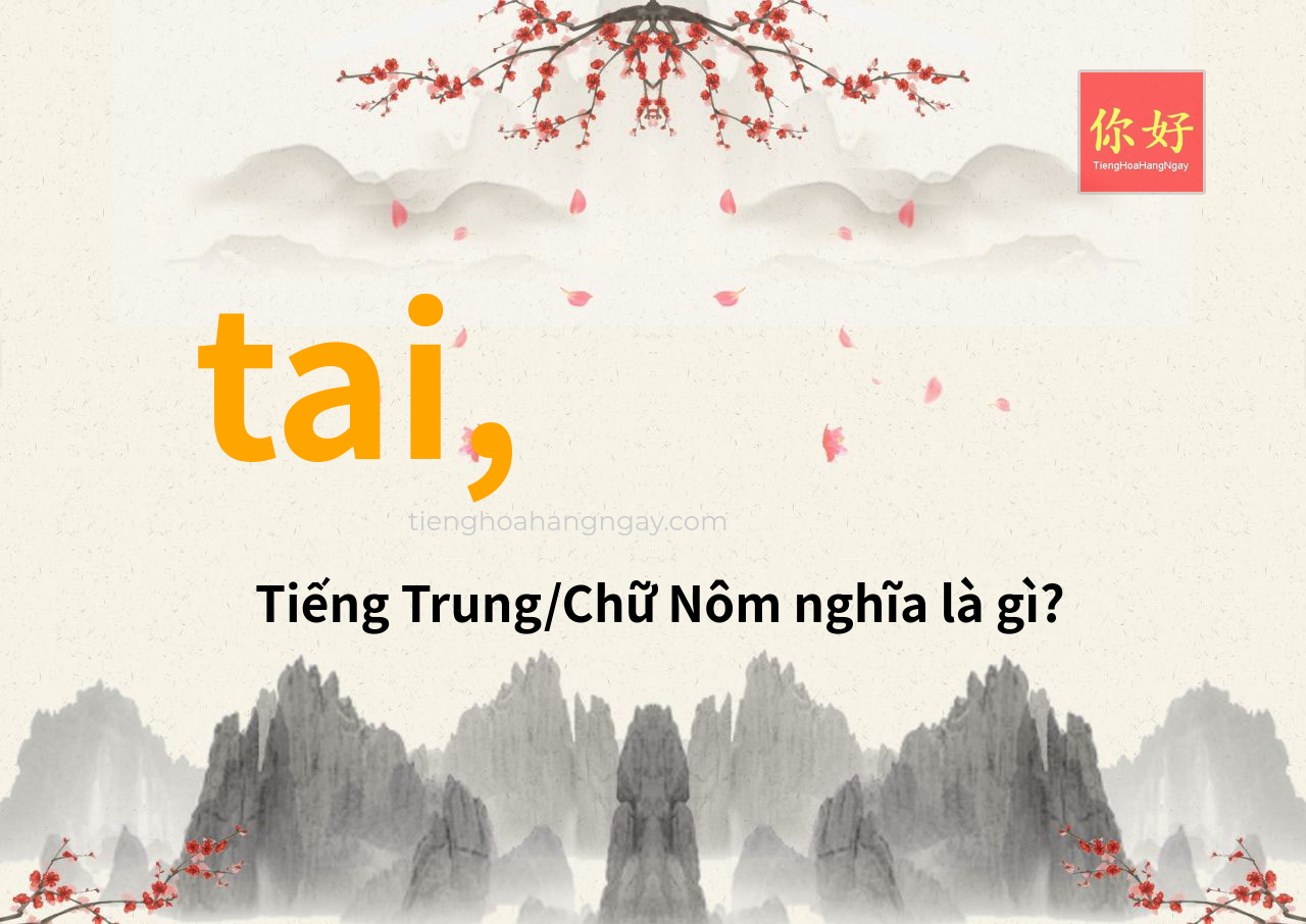 tai, tiếng Trung là gì?