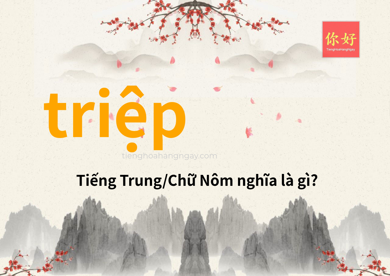triệp tiếng Trung là gì?