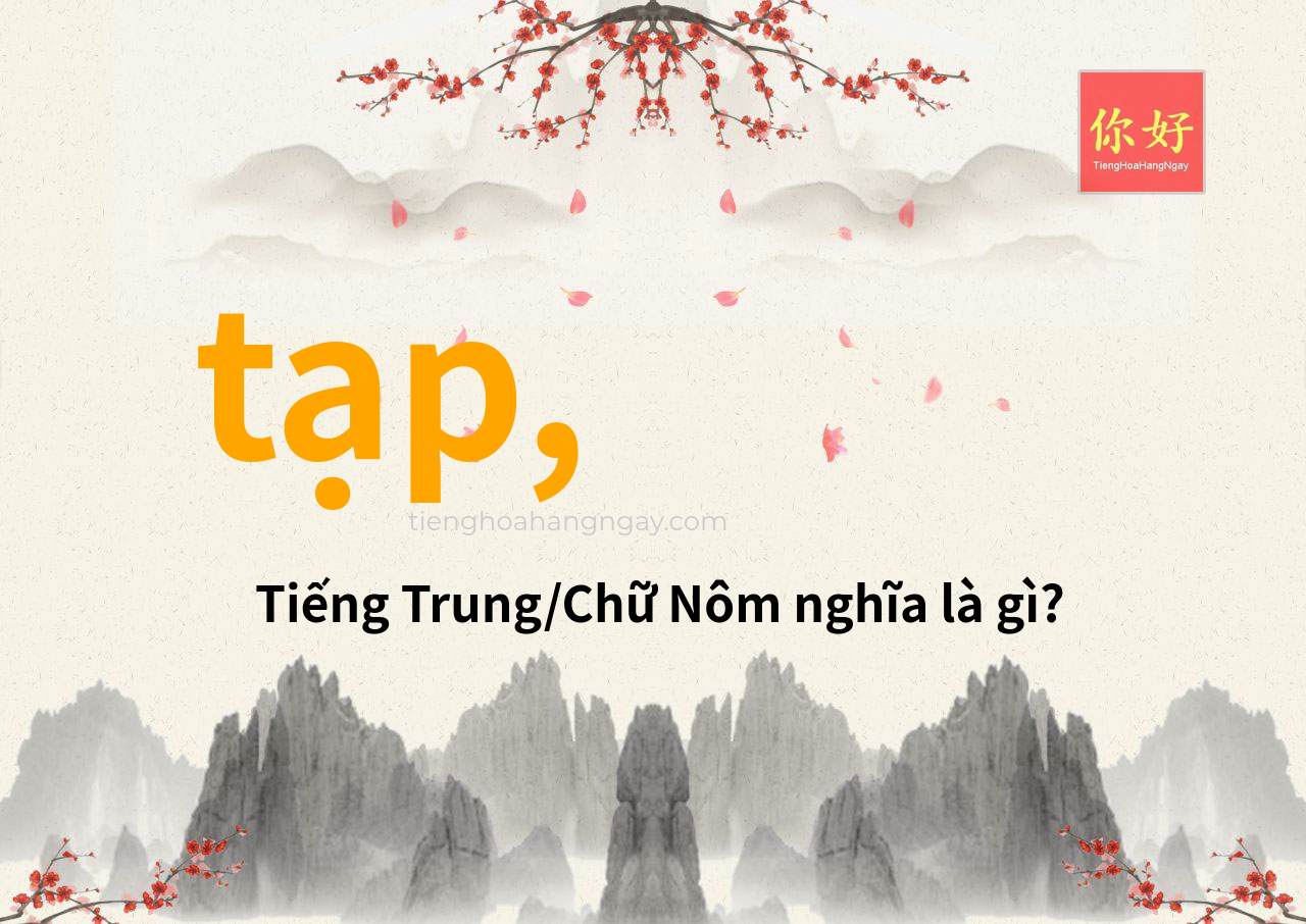 tạp, tiếng Trung là gì?
