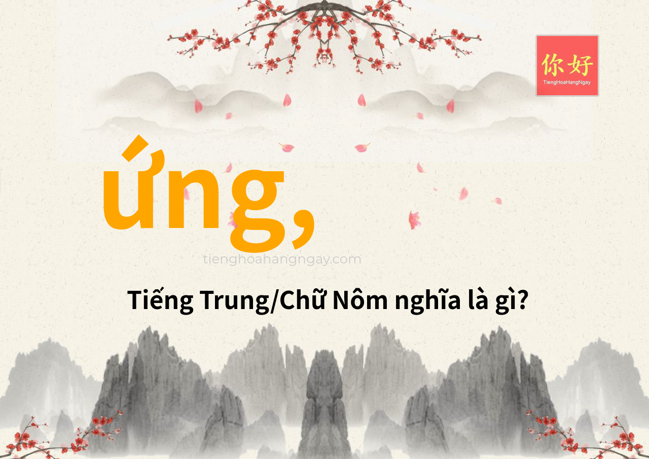 ứng, tiếng Trung là gì?