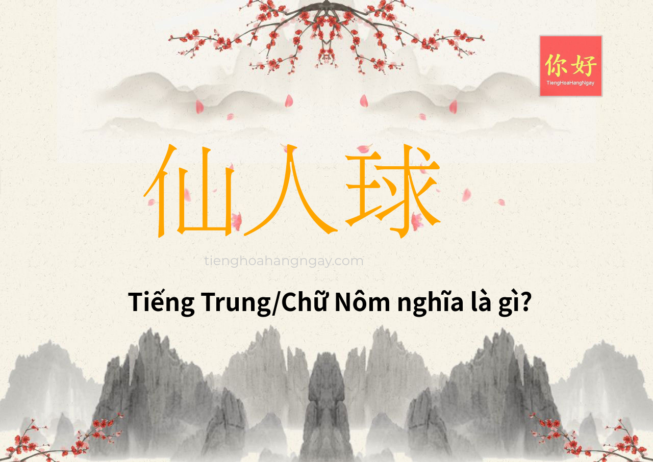 仙人球 tiếng Trung là gì?