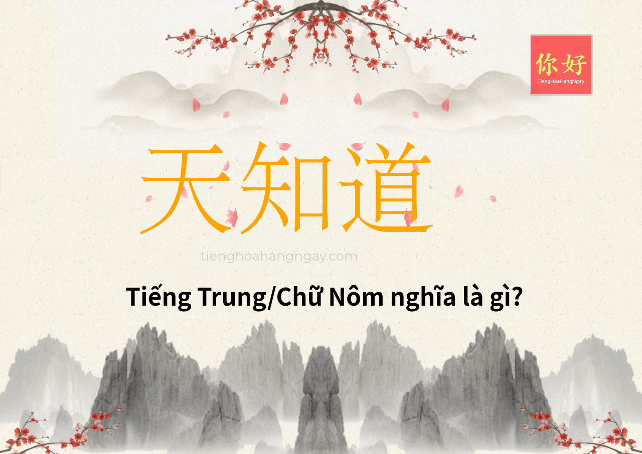 天知道 tiếng Trung là gì?