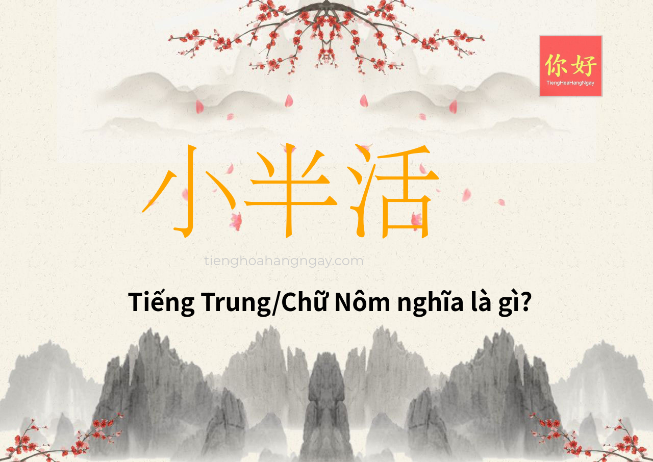 小半活 tiếng Trung là gì?