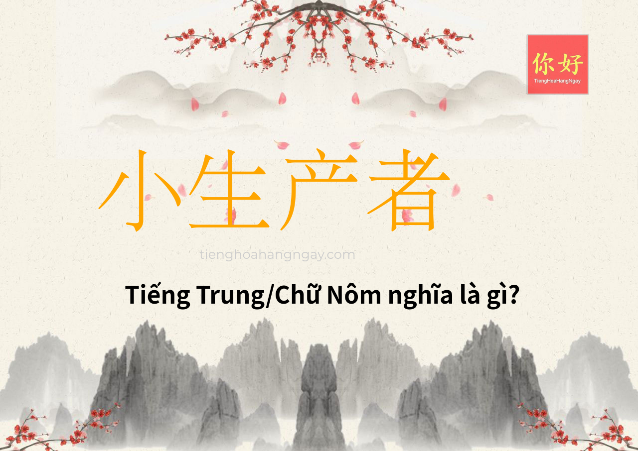 小生产者 tiếng Trung là gì?