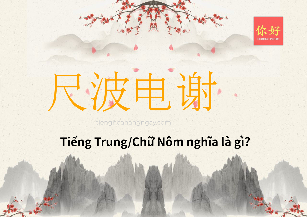 尺波电谢 tiếng Trung là gì?