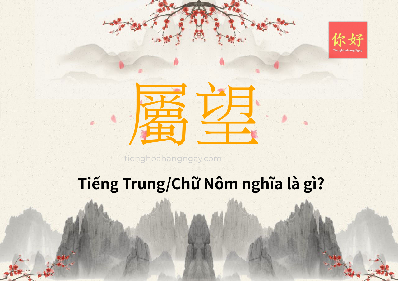 屬望 tiếng Trung là gì?