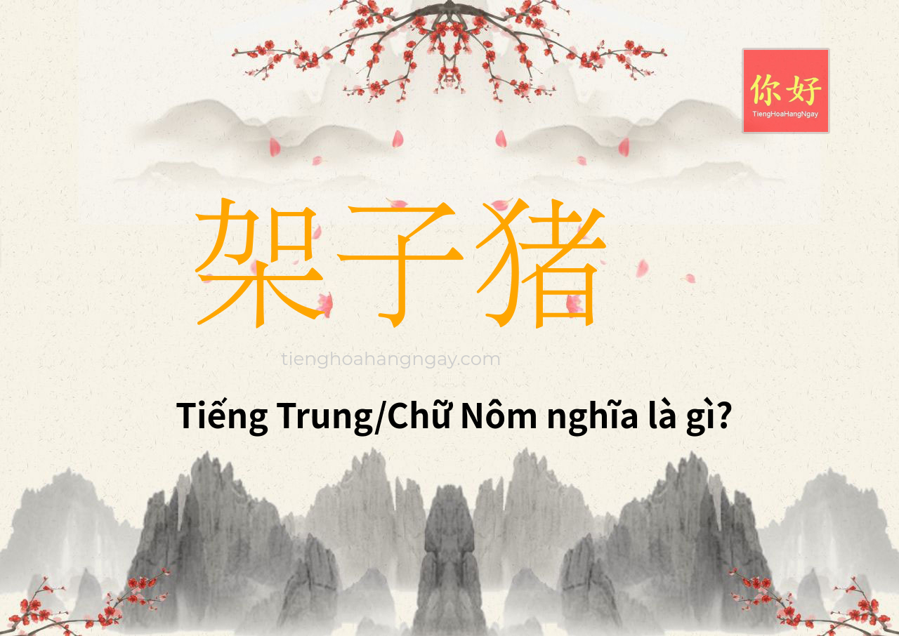 架子猪 tiếng Trung là gì?