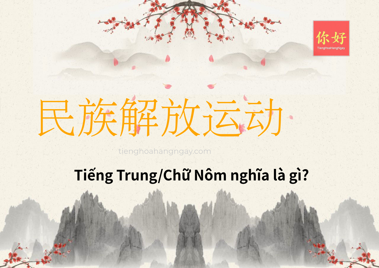 民族解放运动 tiếng Trung là gì?