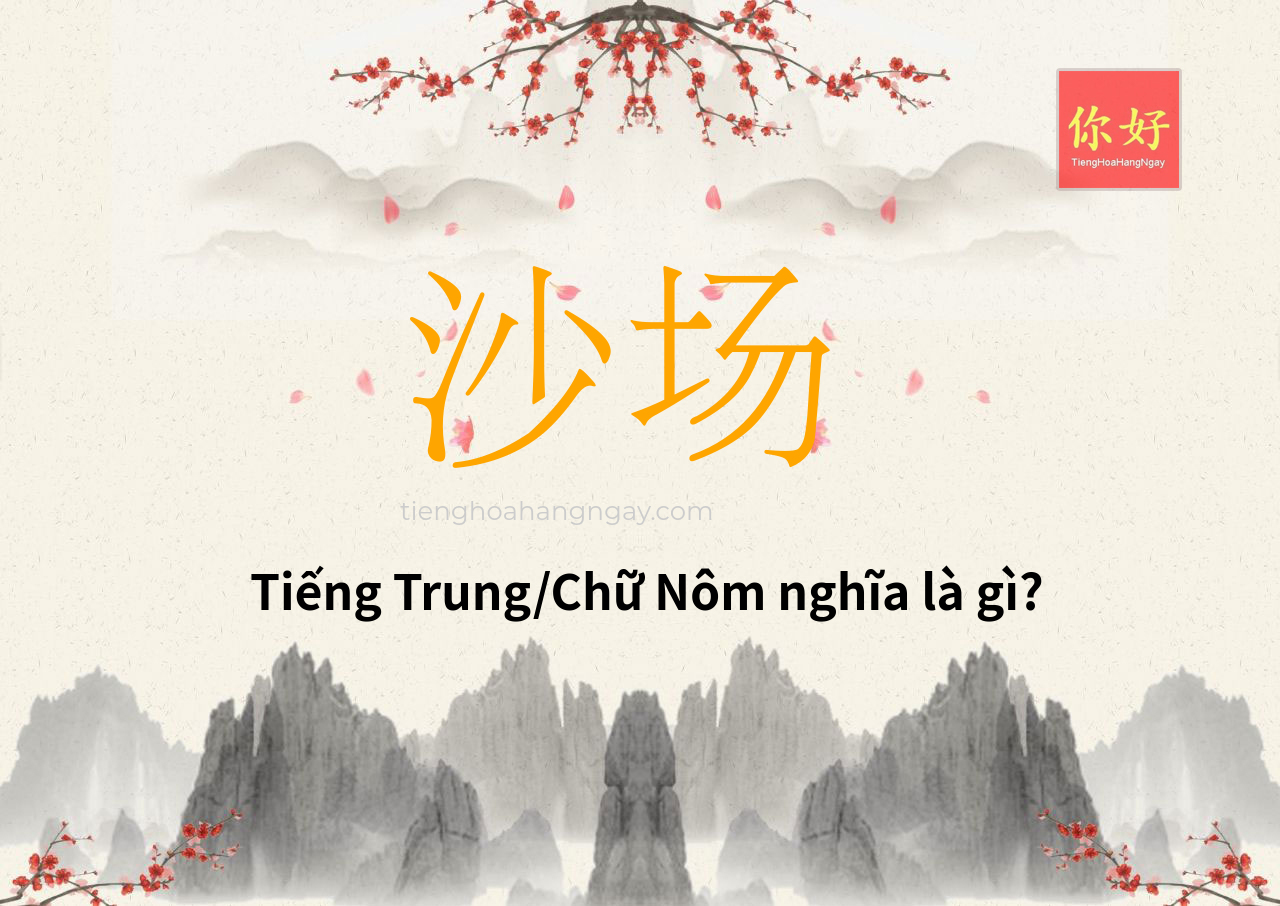 沙场 tiếng Trung là gì?