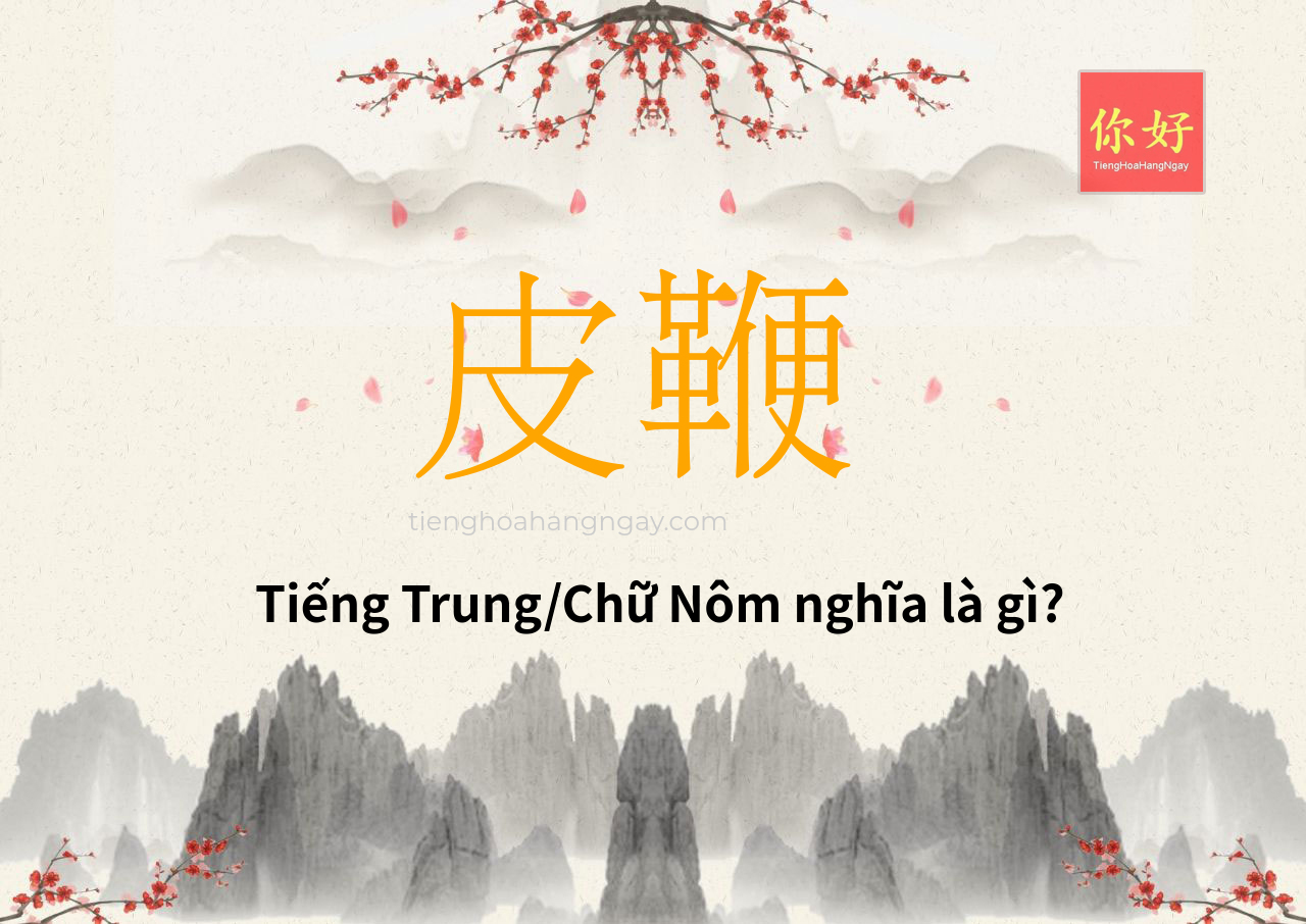皮鞭 tiếng Trung là gì?