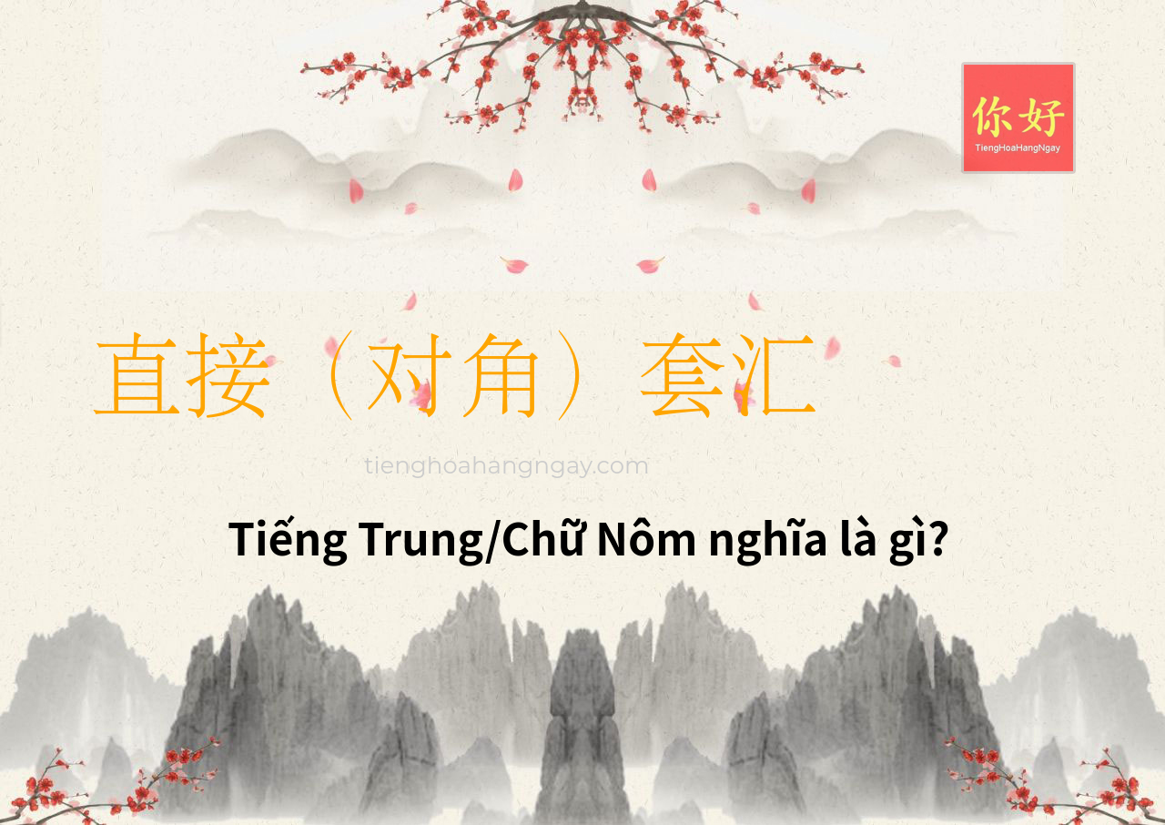 直接（对角）套汇 tiếng Trung là gì?