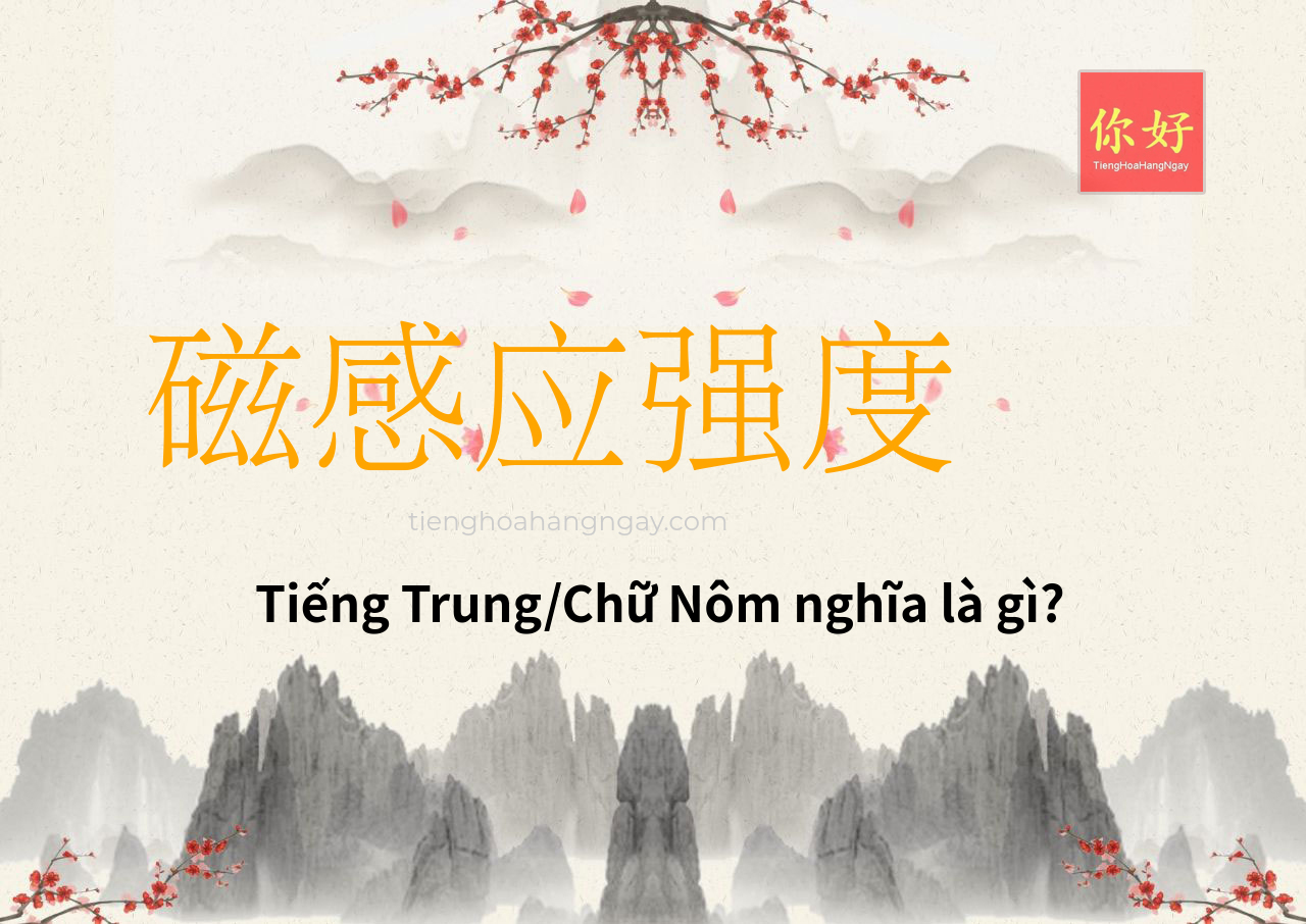 磁感应强度 tiếng Trung là gì?