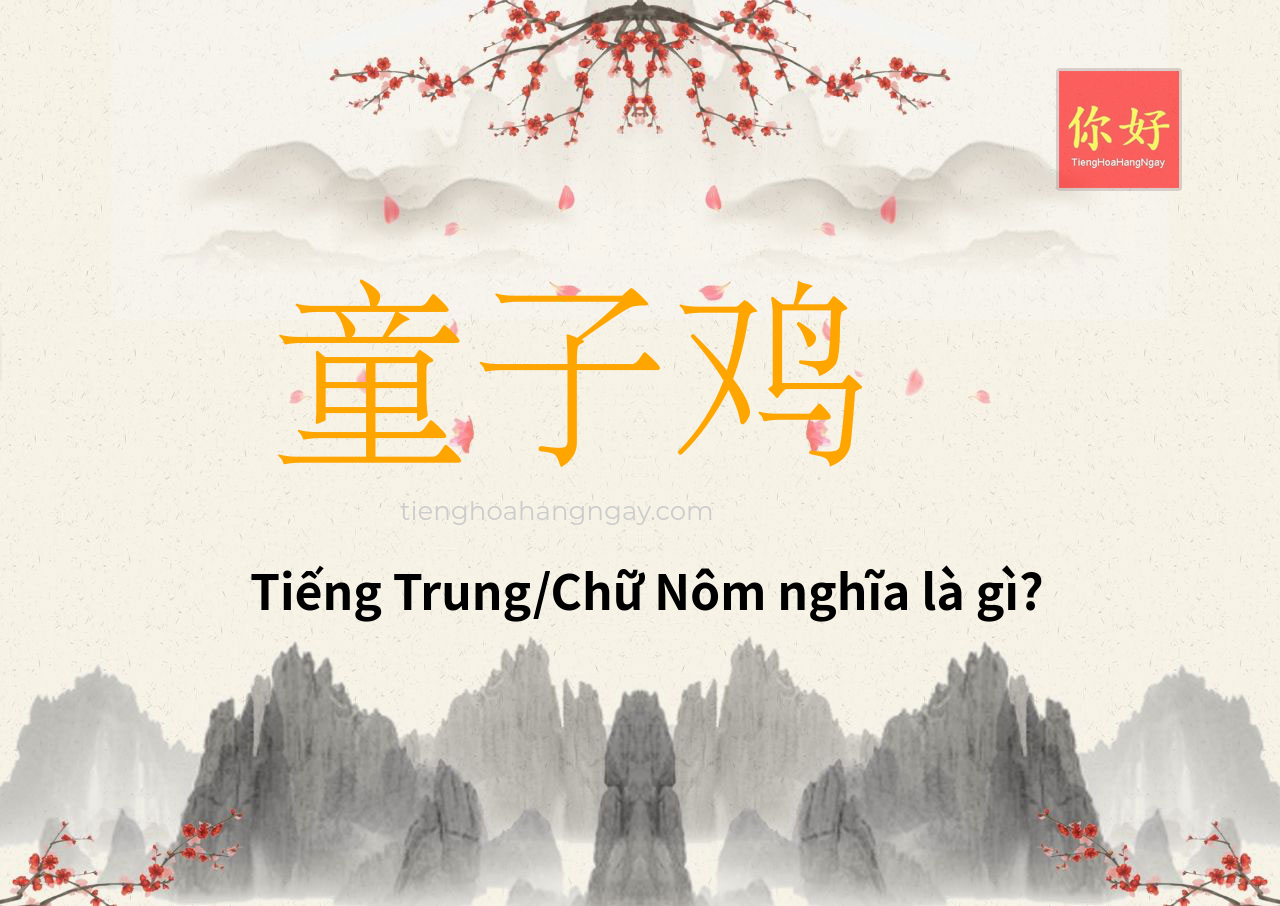 童子鸡 tiếng Trung là gì?