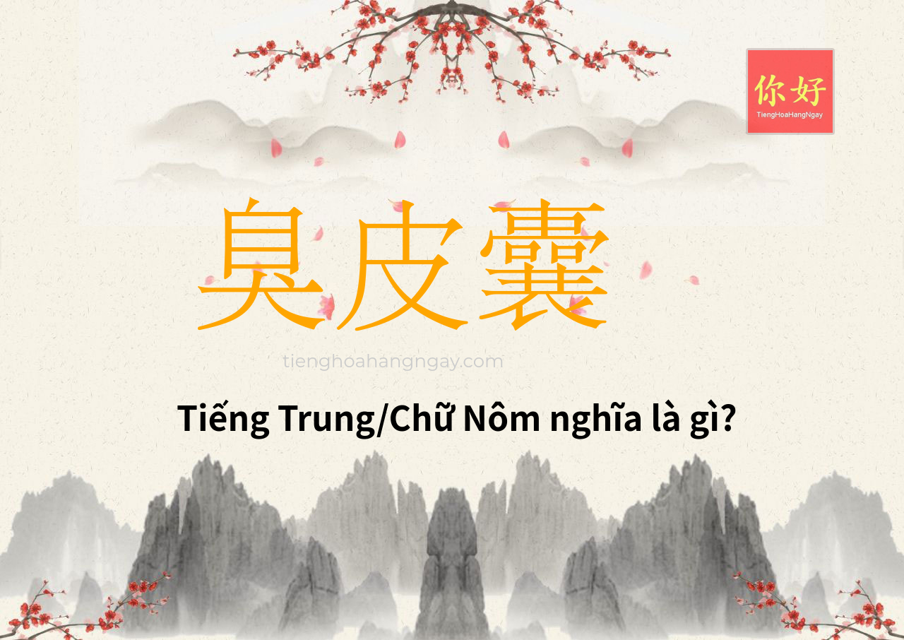 臭皮囊 tiếng Trung là gì?