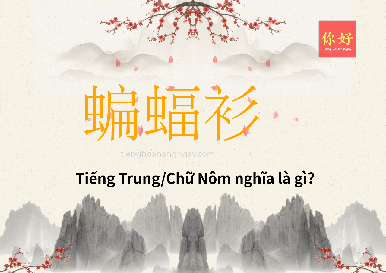 蝙蝠衫 tiếng Trung là gì?
