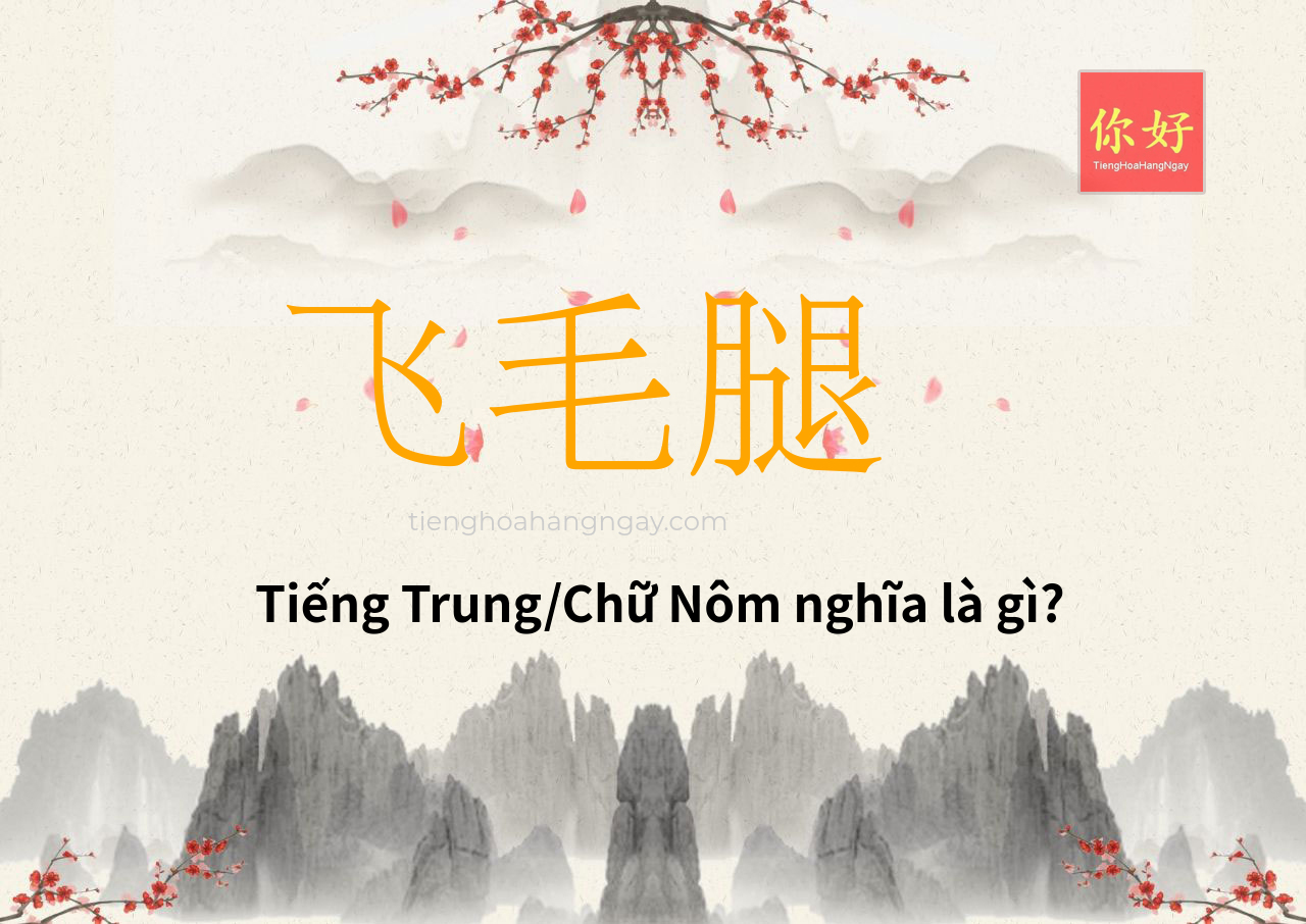 飞毛腿 tiếng Trung là gì?