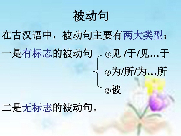 câu bị động tiếng hoa