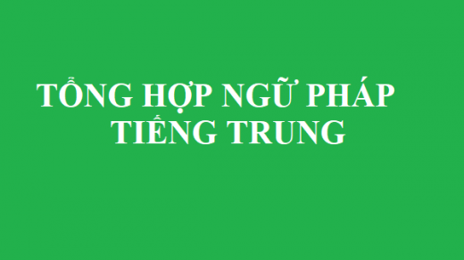 ngữ pháp tiếng hoa